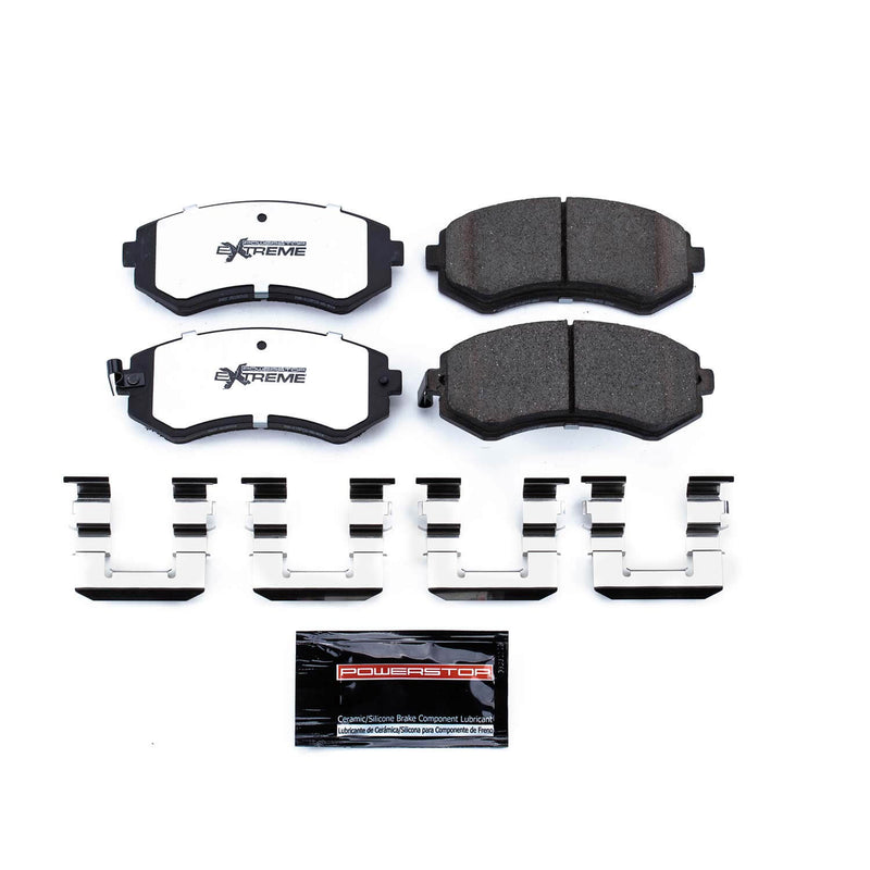 Power Stop Z26-422 - Z26 Extreme Street Performance Carbon-Fiber/Ceramic Front Brake Pads vehicle fitment brake part