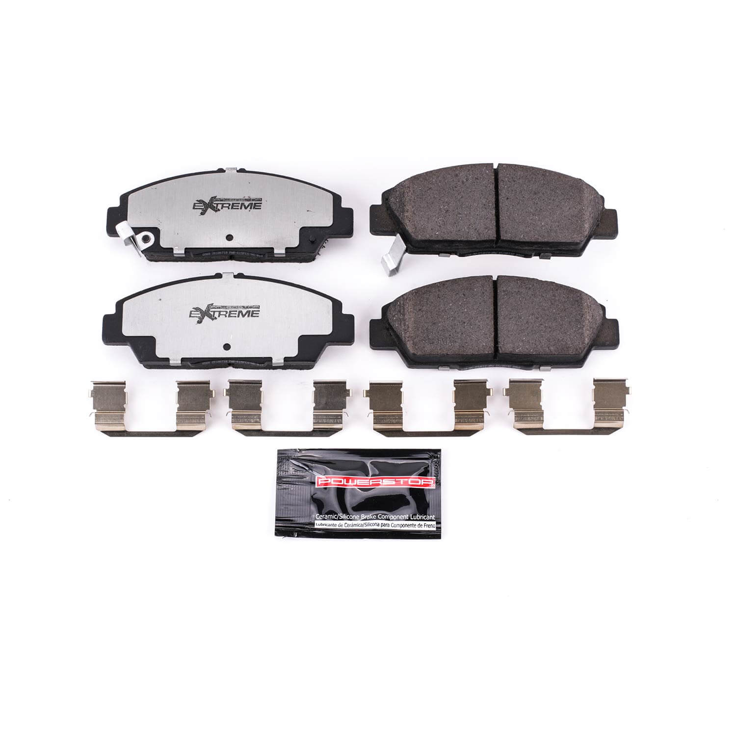 Power Stop Z26-568 Z26 Extreme Street Performance Carbon-Fiber/Ceramic Front Brake Pads for 1992-1994 Honda Prelude S, Si 4Ws, Si product image