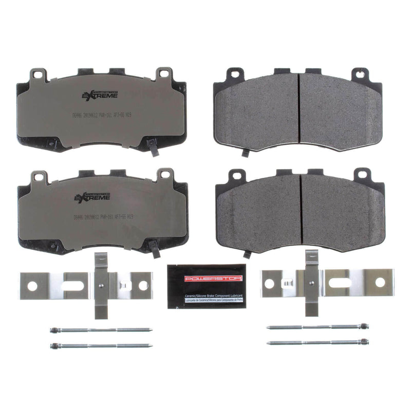 Power Stop Z26-6006 Z26 Extreme Street Performance Carbon Fiber Ceramic Front Brake Pads for 2021 Dodge Durango SRT Hellcat product image
