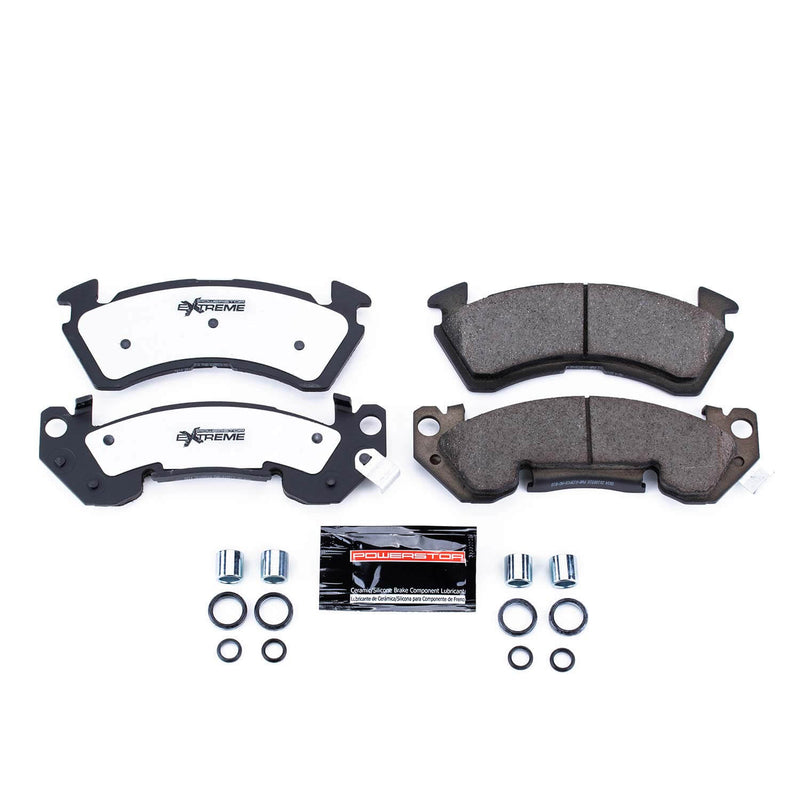 Power Stop Z26-614 - Z26 Extreme Street Performance Carbon-Fiber/Ceramic Front Brake Pads vehicle fitment brake part
