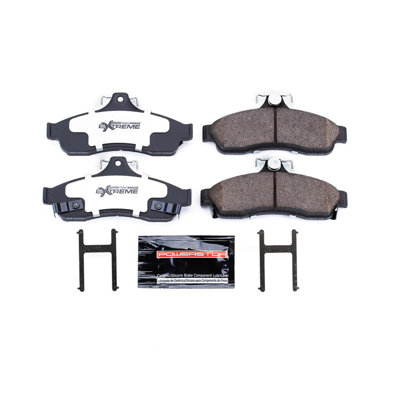 Power Stop Z26-628 - Z26 Extreme Street Performance Carbon-Fiber/Ceramic Rear Brake Pads vehicle fitment brake part