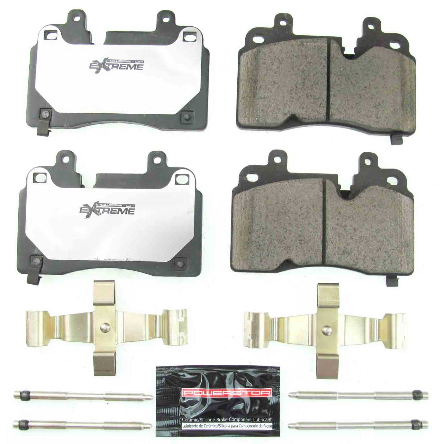 Power Stop Z26-8007 Z26 Extreme Street Performance Carbon Fiber Ceramic Front Break Pads for 2020-2022 Chevrolet Corvette Stingray product image
