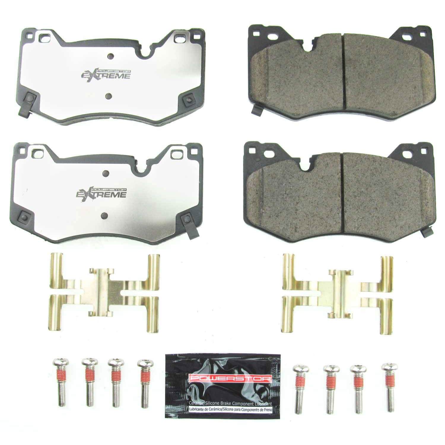 Power Stop Z26-8009 Z26 Extreme Street Performance Carbon Fiber Ceramic Front Break Pads for 2020 Cadillac CT4 Sport, V product image