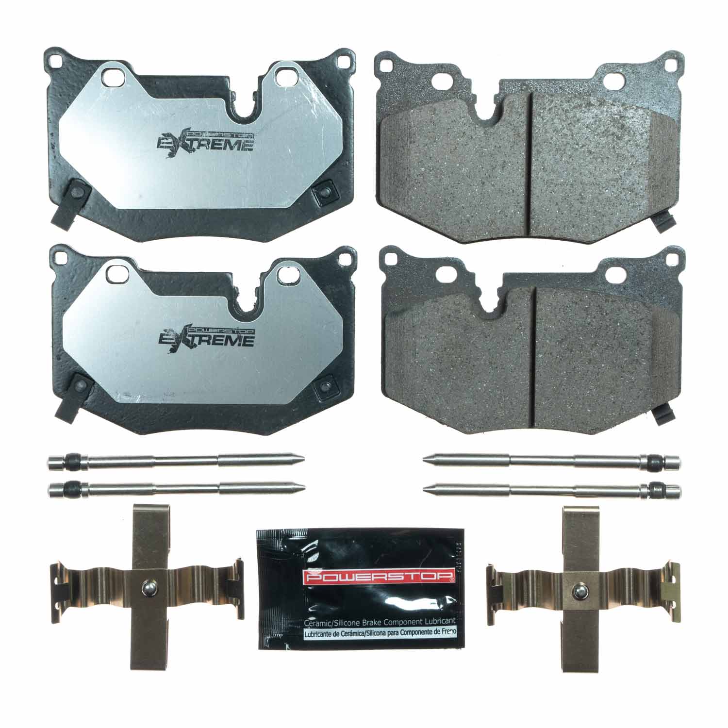 Power Stop Z26-8010 Z26 Extreme Street Performance Carbon Fiber Ceramic Rear Brake Pads for 2020-2022 Chevrolet Corvette Stingray product image