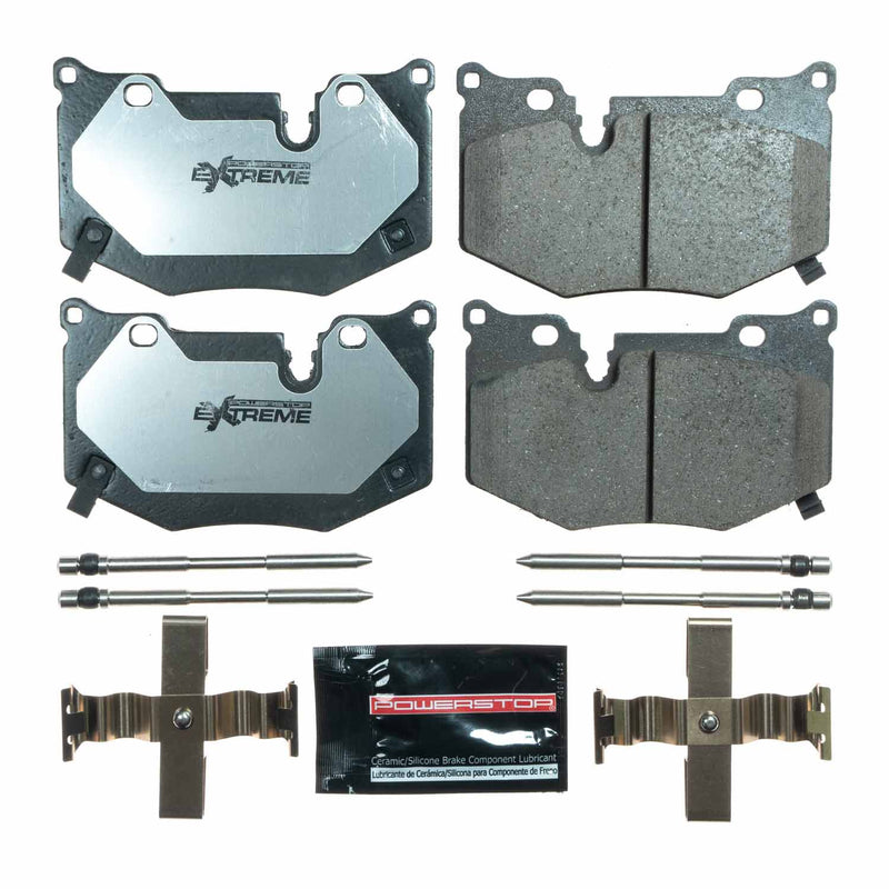 Power Stop Z26-8010 Z26 Extreme Street Performance Carbon Fiber Ceramic Rear Brake Pads for 2020-2022 Chevrolet Corvette Stingray product image