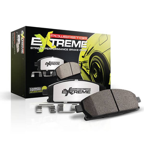 Power Stop Z26-2451 Z26 Extreme Street Performance Carbon-Fiber Ceramic Rear Brake Pads for 2023 Toyota Gr Corolla Circuit Edition, Core, Morizo Edition product image
