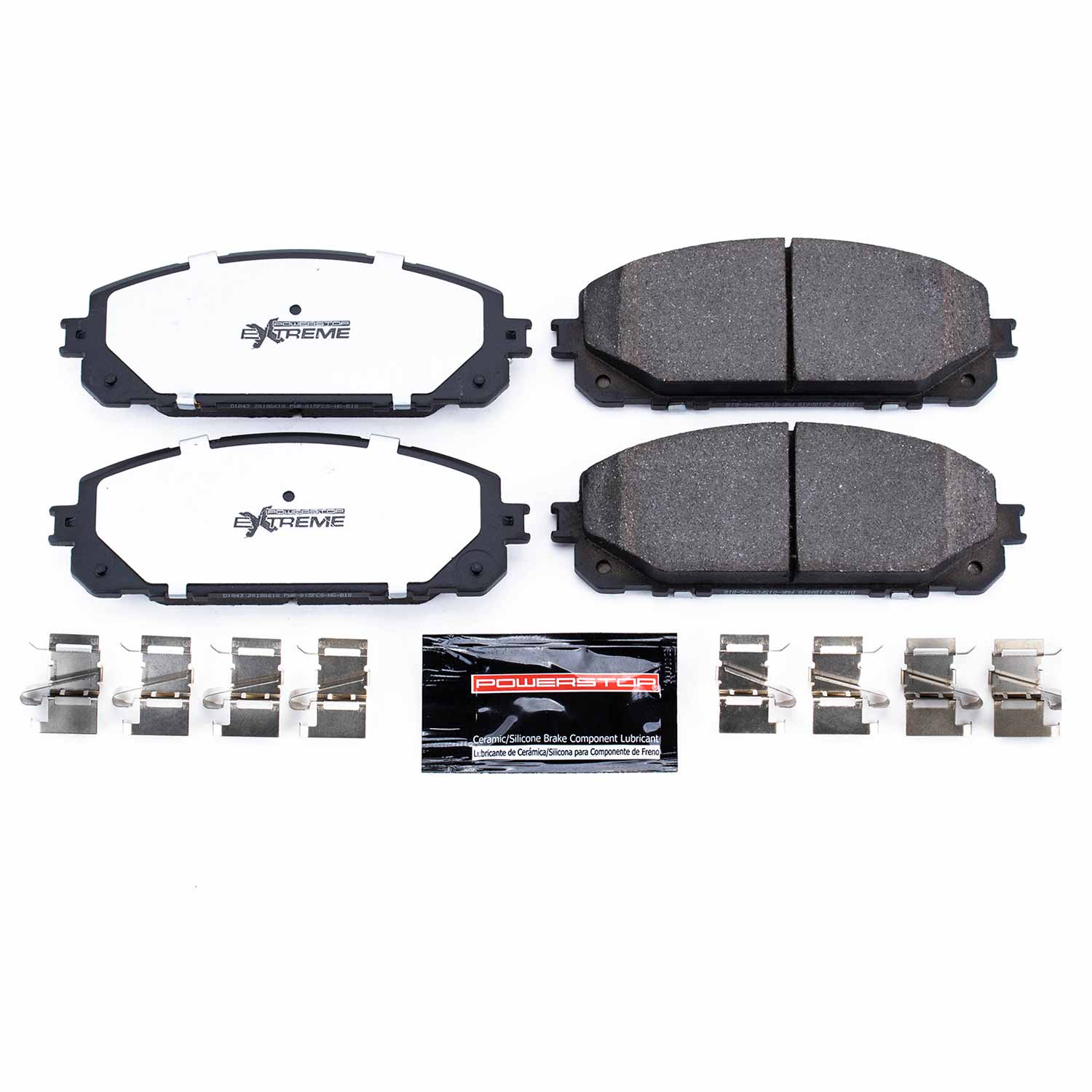 Power Stop Z36-1843 Z36 Extreme Severe Duty Truck And Tow Carbon-Fiber/Ceramic Front Brake Pads for 2016 Jeep Cherokee 75Th Anniversary, Latitude, Limited, Overland, Sport, Trailhawk product image