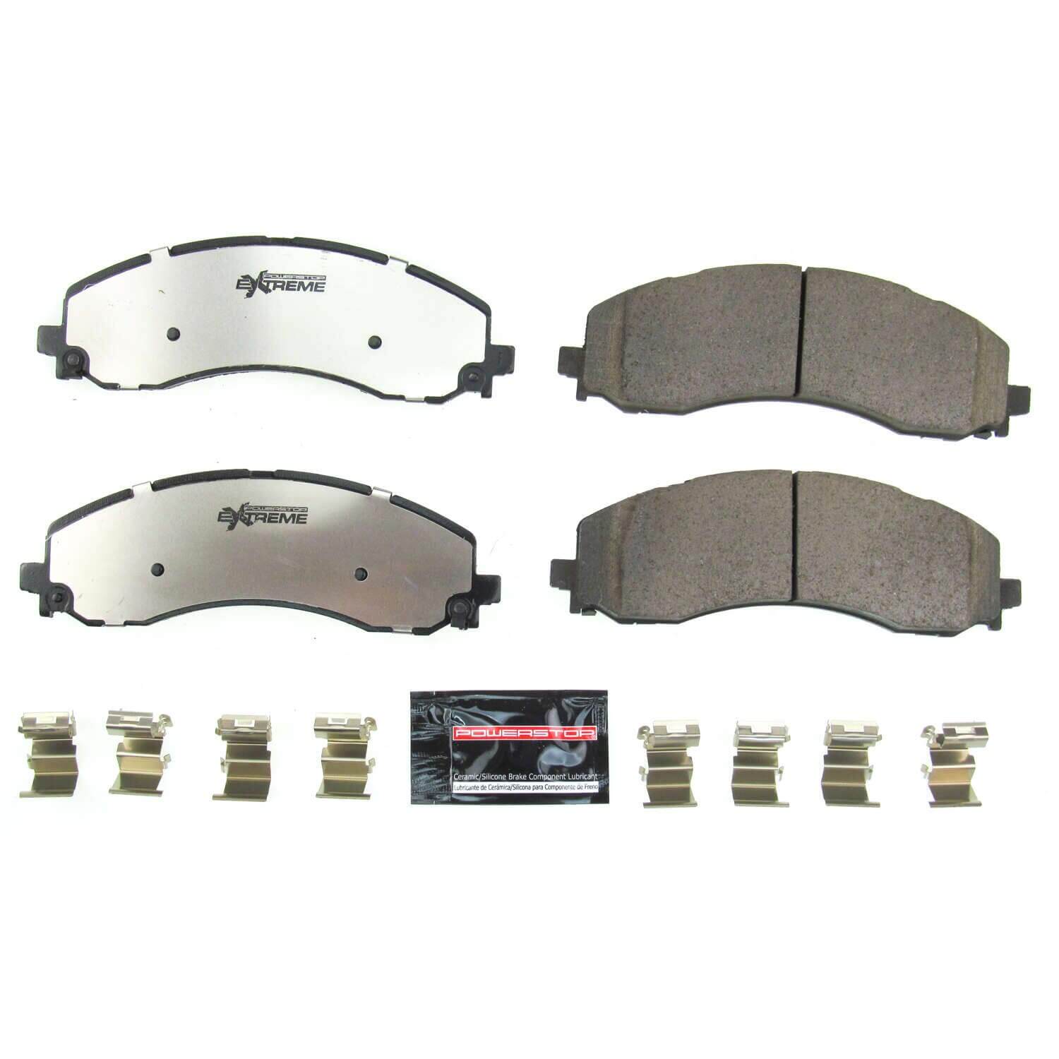 Power Stop Z36-2223 Z36 Extrema Truck And Tow Carbon Fiber Ceramic Front Brake Pads for 2019-2020 Dodge Ram 2500 Big Horn, Laramie, Laramie Longhorn, Limited, Lone Star, Power Wagon product image