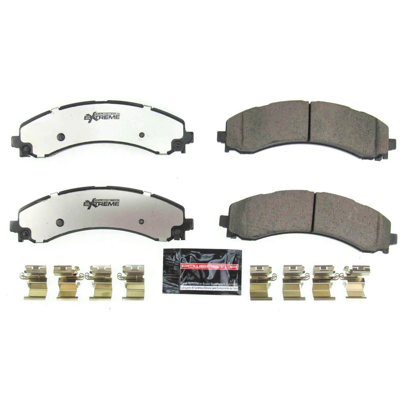 Power Stop Z36-2224 Z36 Extrema Truck And Tow Carbon Fiber Ceramic Rear Brake Pads for 2019-2020 Dodge Ram 3500 Big Horn, Laramie, Laramie Longhorn, Limited, Lone Star, SLT, Tradesman product image