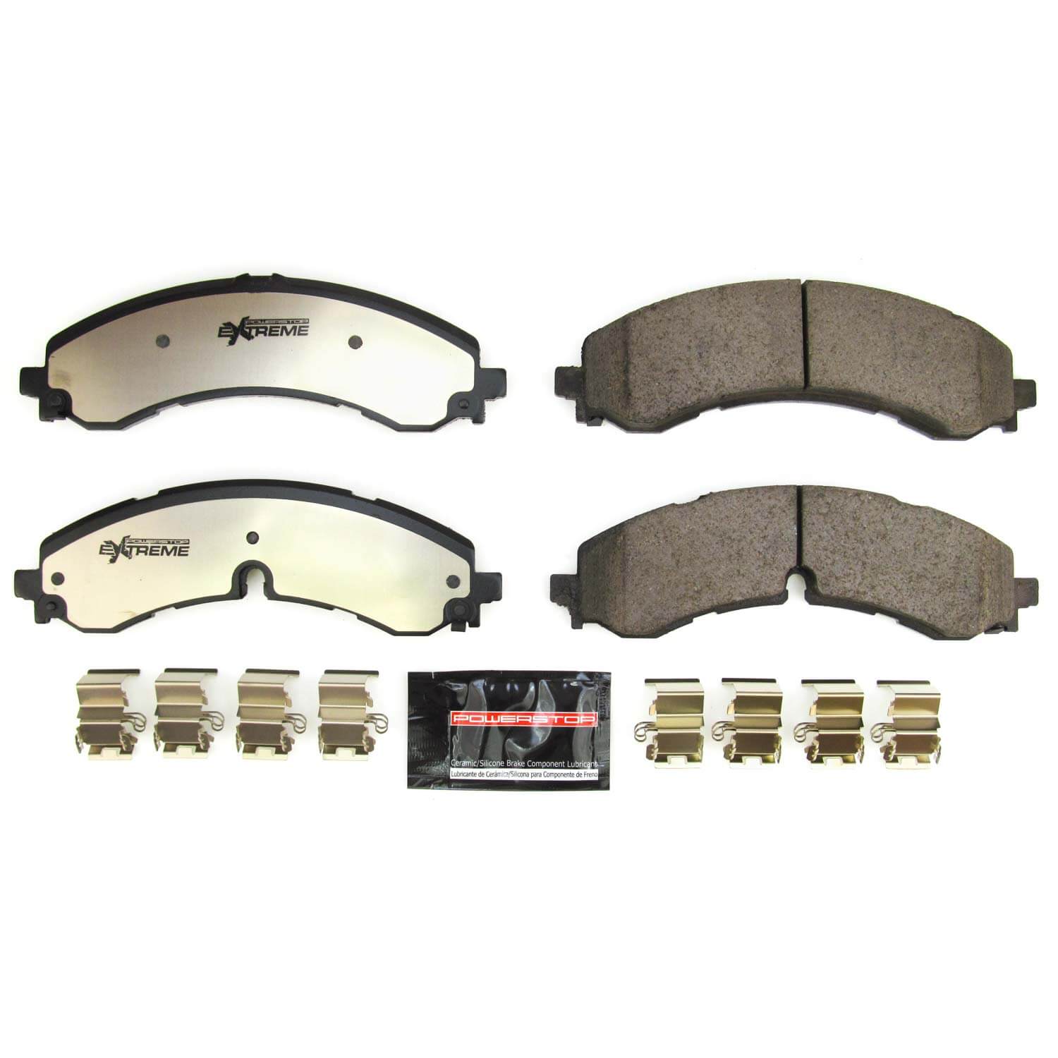 Power Stop Z36-2250 Z36 Extreme Severe-Duty Truck And Tow Carbon Fiber Ceramic Front Or Rear Brake Pads for 2020-2022 Chevrolet Silverado 2500 HD Custom, High Country, LT, Ltz, Wt product image