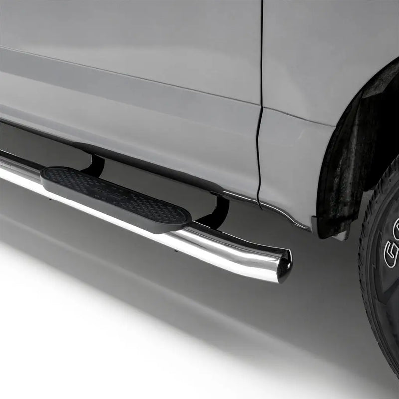 ARIES S223044-2 4" Polished Stainless Oval Side Bars for 2017–2027 Ford F-250 Super Duty