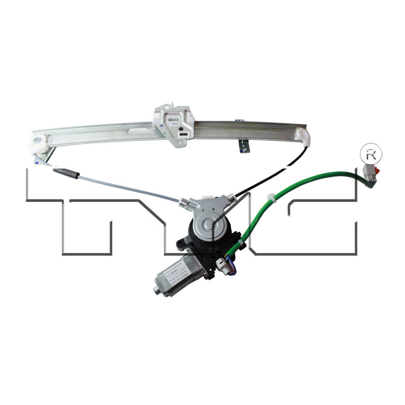 TYC 660056 Power Window Motor and Regulator Assembly for 2007-2008 Honda Fit