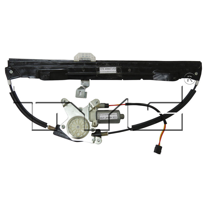 TYC 660536 Power Window Motor and Regulator Assembly for 2002-2010 Ford Explorer