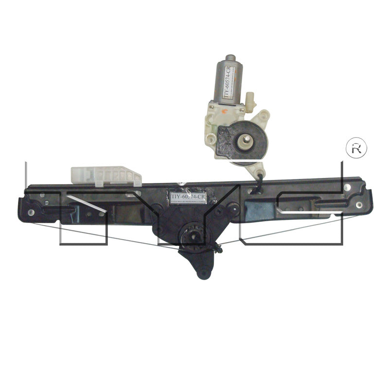 TYC 660473 Power Window Motor and Regulator Assembly for 2007-2014 Chrysler 200