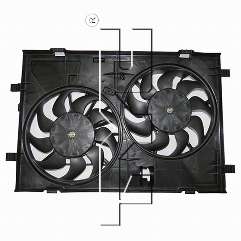 TYC 623030 Cooling Fan Assembly for 2007-2009 Lincoln MKZ