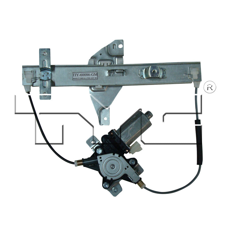 TYC 660222 Power Window Motor and Regulator Assembly for 2000-2005 Chevrolet Impala