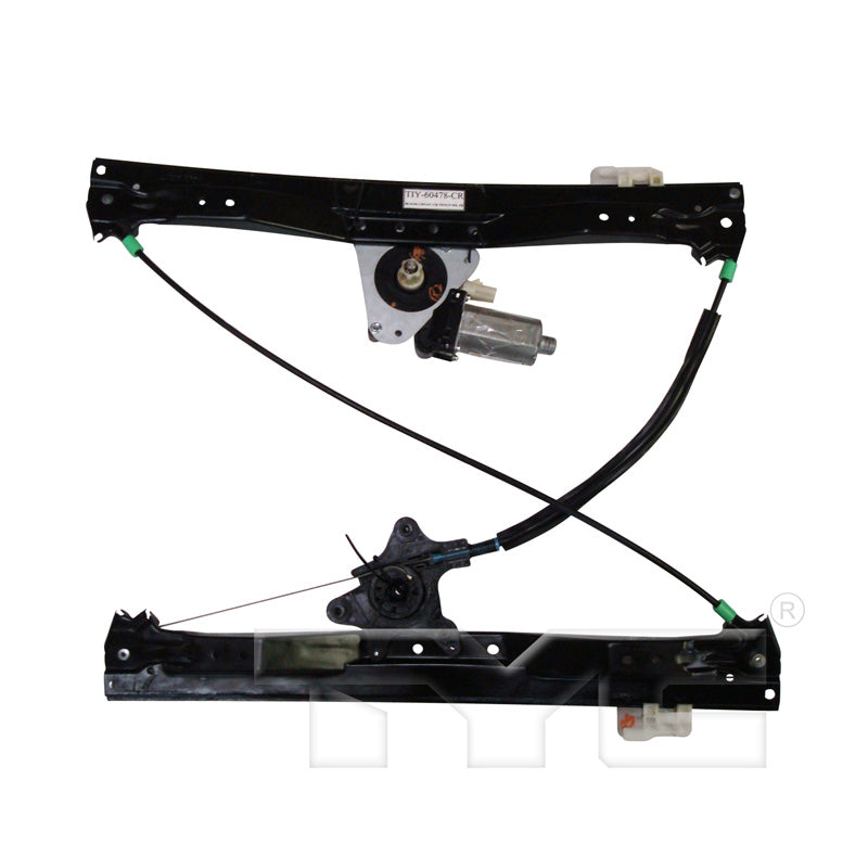 TYC 660395 Power Window Motor and Regulator Assembly for 2008-2020 Chrysler Town & Country