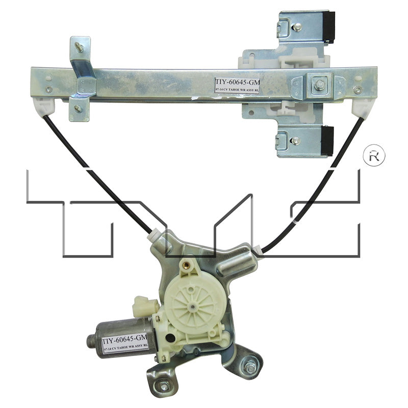 TYC 660534 Power Window Motor and Regulator Assembly for 2007-2014 Cadillac Escalade