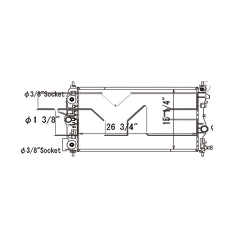 TYC 13471 Radiator Assembly for 2014-2015 Chevrolet Cruze