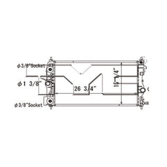TYC 13471 Radiator Assembly for 2014-2015 Chevrolet Cruze