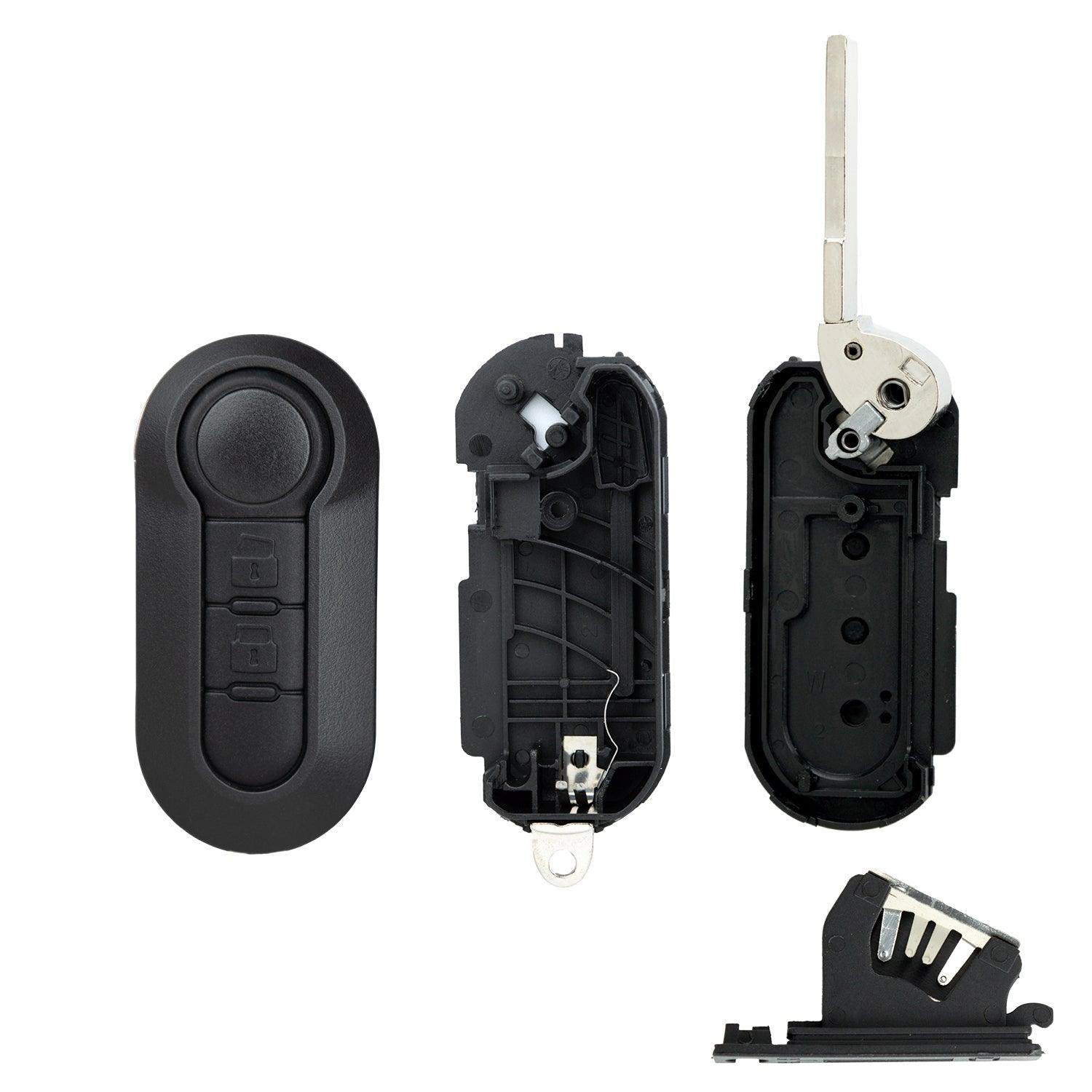 Remote Flip Key Shell Case Cover Repair for Ram Promaster 2015-2021 2ADFTTRF198 RX2TRF198 (2 Button)