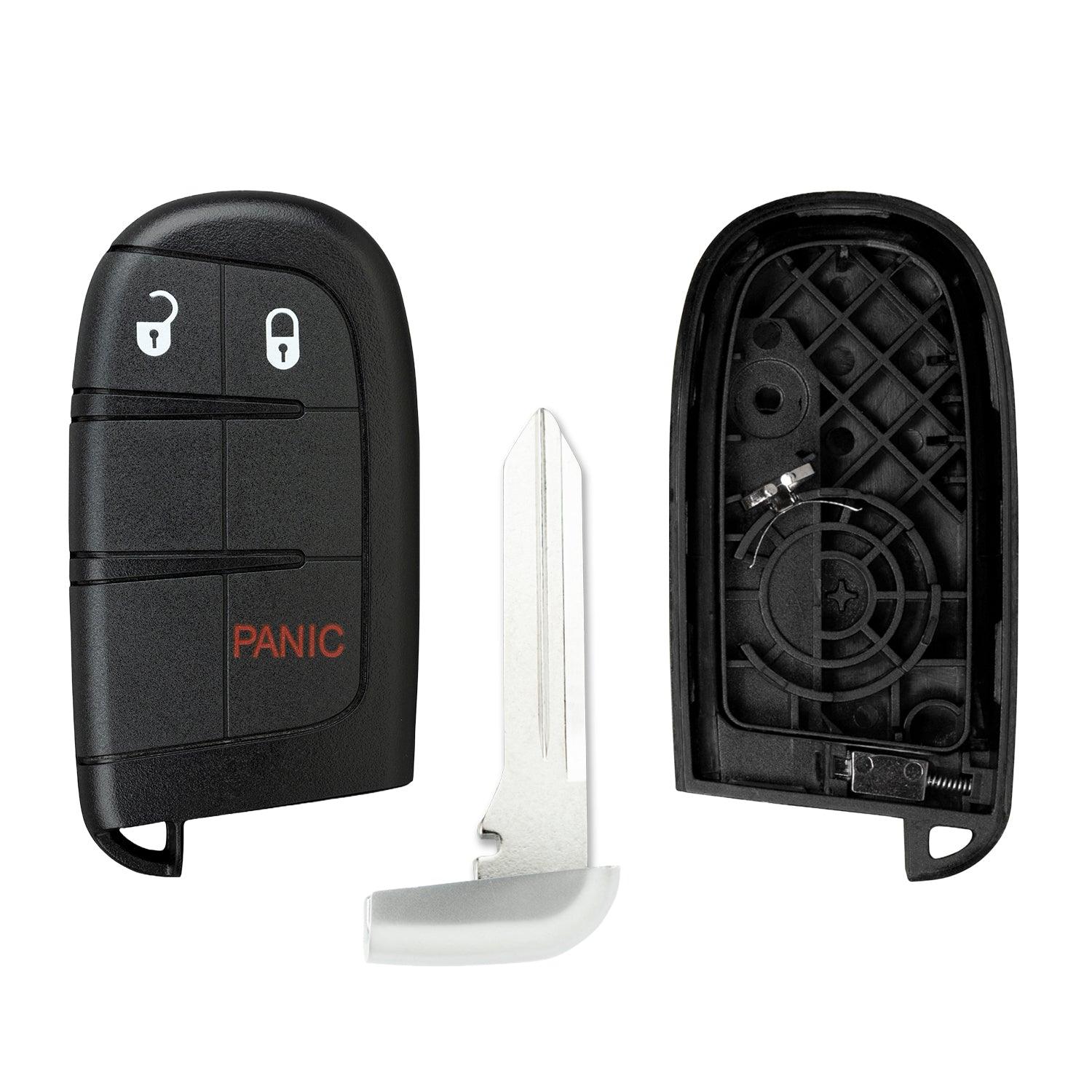 Keyless entry Smart key fob Shell Case for Journey Durango Compass M3N40821302 68066350AB M3N-40821302 (3 Button)