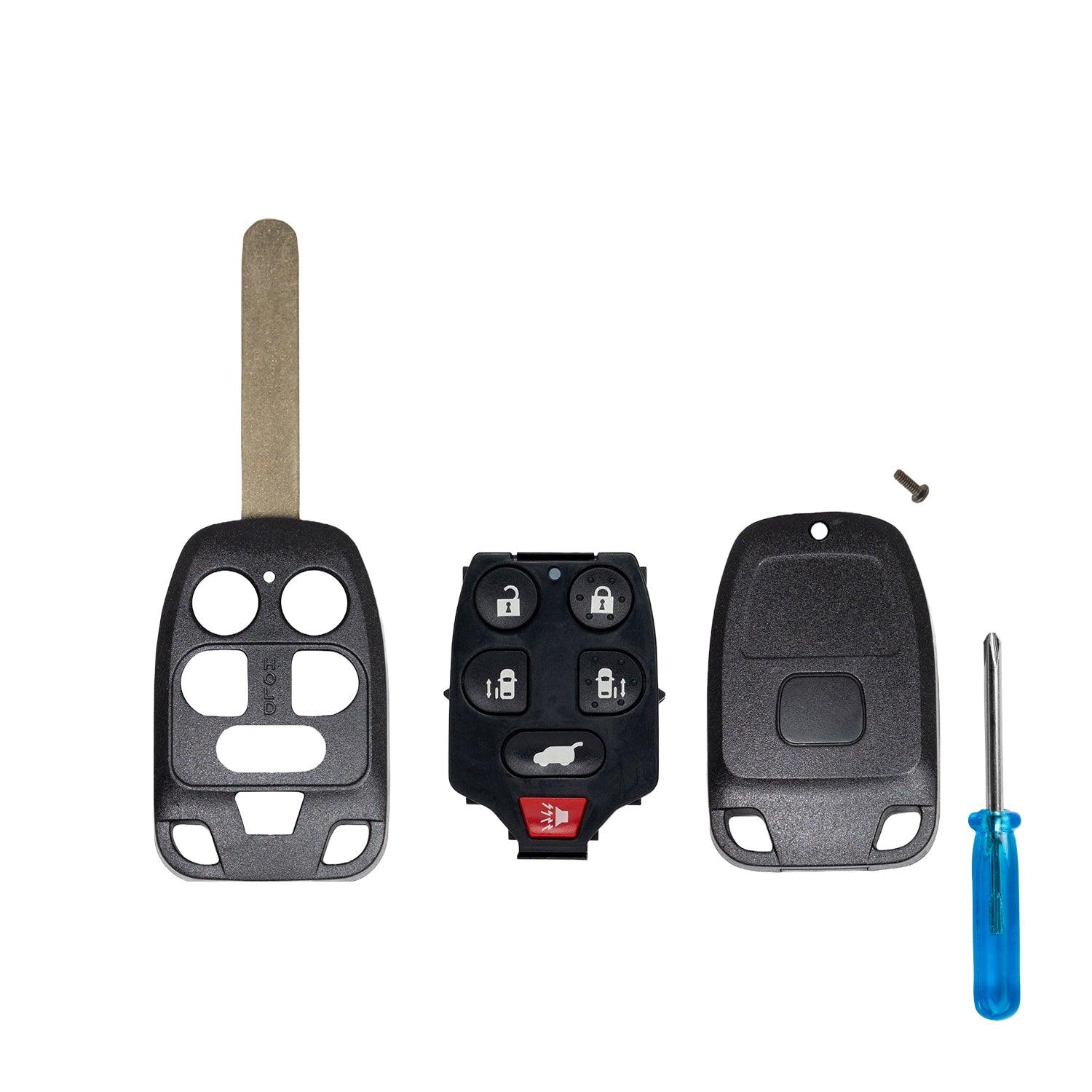 New Car Remote Head Key Shell Case for Honda Odyssey 2011 2012 2013 (5 Button) (Shell w/Remote Case)