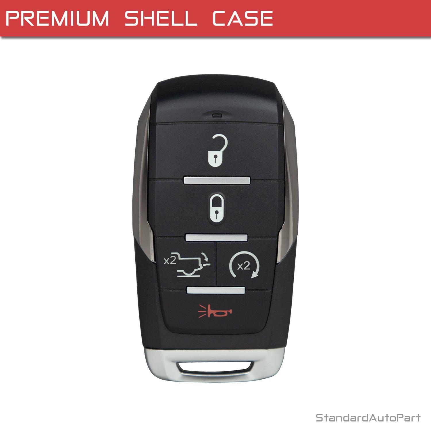 5 Button Proximity Remote Smart Key Shell Case for Dodge Ram 1500 (2019-2023) OHT4882056 (Shell Case)