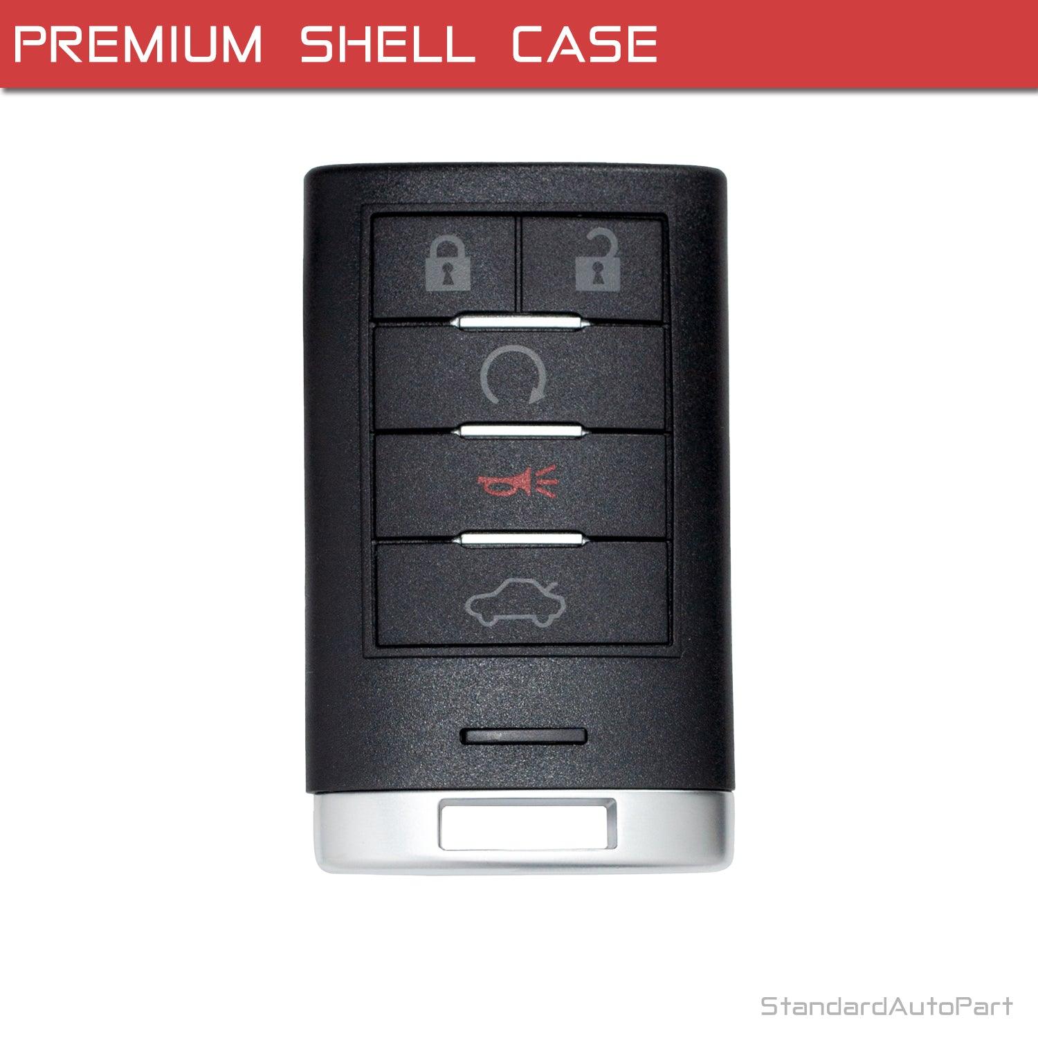 Car Keyless entry remote key for Cadillac STS CTS 2008 2009 2010 2011 2012 2013 2014 M3N5WY7777A (Shell Case)