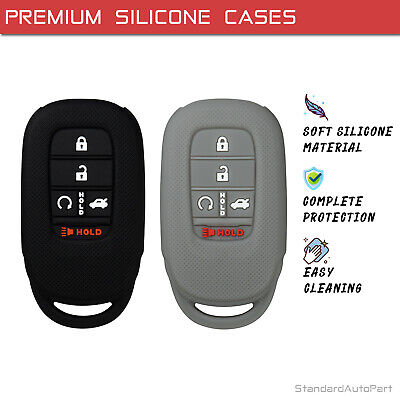 Black & Grey Silicone Case for Honda Accord 2022 Proximity Smart Key KR5TP-4