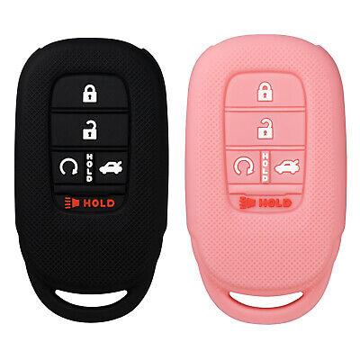 Black & Pink Silicone Case for Honda Accord 2022 Proximity Smart Key KR5TP-4