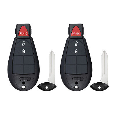 (Set of 2) Premium Car Keyless Entry Remote for Ram 1500 2500 (2 Button)