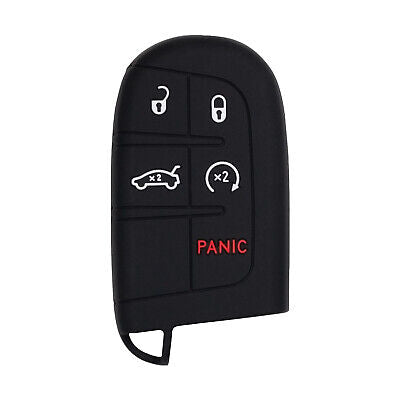 Black Silicone Case for Smart Key fob for Jeep Grand Cherokee Compass Journey