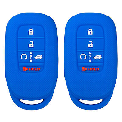 Double Blue Silicone Case for Honda Accord 2022 Proximity Smart Key KR5TP-4