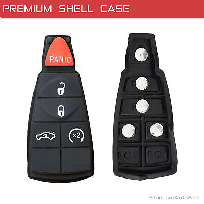 Remote Key Shell Case for Grand Caravan Journey Durango Ram Town and Country 2008-2020 M3N5WY783X 56046707 (5 Button Trunk)