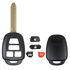 Remote Head Key Shell Case for Toyota Rav4 Highlander Sequoia Camry Corolla HYQ12BDM (4 Button)