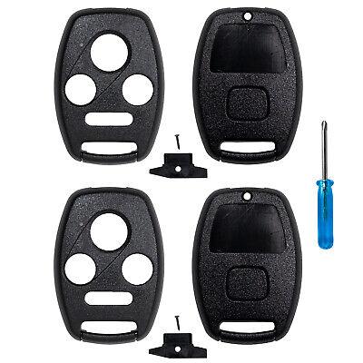 Remote Key Shell Case for Honda Civic Accord Fit CR-V Insight Odyssey Element Ridgeline 2003-2013 KR55WK49308 (4 Button)