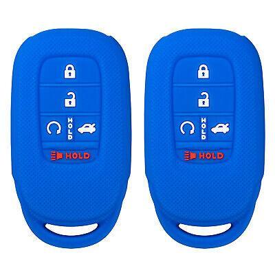 Silicone Key Cover for Honda Accord Civic 2022-2023  KR5TP-4 72147-T20-A11 (5 Button - Double Blue)