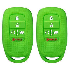 Silicone Key Cover for Honda Accord Civic 2022-2023 KR5TP-4 772147-T20-A11 (Double Green - 5 Button)