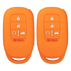 Silicone Key Cover for Honda Accord Civic 2022-2023 KR5TP-4 772147-T20-A11 (Double Orange - 5 Button)