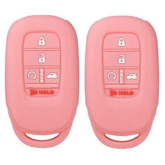 Silicone Key Cover for Honda Accord Civic 2022-2023 KR5TP-4 772147-T20-A11 (Double Pink - 5 Button)