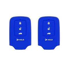 Silicone Key Cover for Honda Civic Accord 2013-2020 KR5V2X (Double Blue - 4 Button)