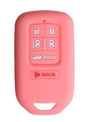Silicone Key Cover for Honda Odyssey 2014-2017 KR5V1X 72147-TK8-A51 (6 Button - Pink)