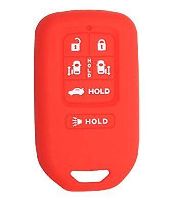 Silicone Key Cover for Honda Odyssey 2014-2017 KR5V1X 72147-TK8-A51 (Red - 6 Button)